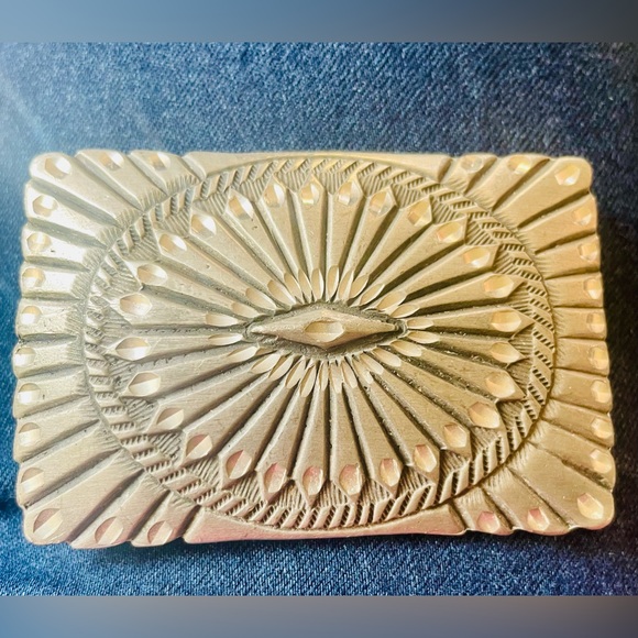 Vintage Style Southwestern Concho Square Buckle - Picture 7 of 7